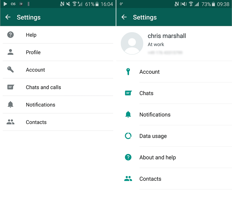 WhatsApp gives the Settings screen a makeover